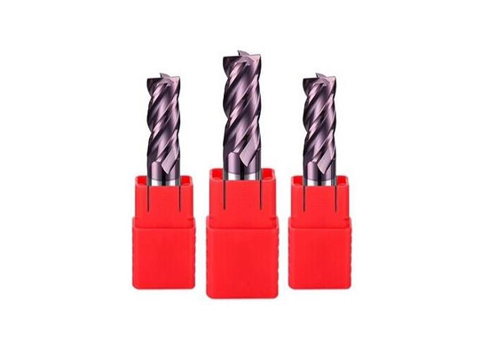 ความทนทานต่อการสึกหรอความเหนียวสูง 2 Flute 4 Flute Carbide End Mill ผู้ผลิต