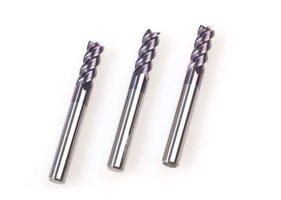 ความทนทานต่อการสึกหรอความเหนียวสูง 2 Flute 4 Flute Carbide End Mill ผู้ผลิต