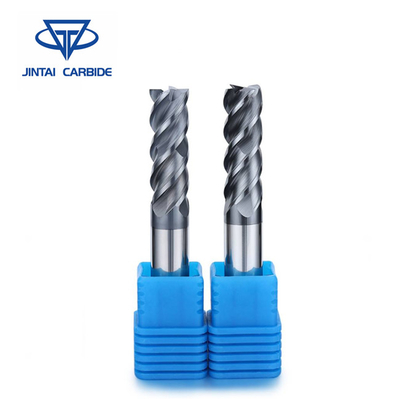 HRC60 Solid Mill Carbide End Mill ประเภทของคัตเตอร์มิลลิ่ง 4 ฟัน ผู้ผลิต